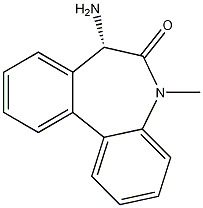 (S)-7-氨基-5-甲基-5H-二苯并[B,D]氮杂卓-6(7H)-酮,365242-16-6,结构式