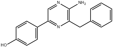 4-(5-氨基-6-苄基吡嗪-2-基)苯酚,37156-84-6,结构式