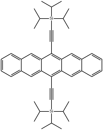 6,13-Bis(triisopropylsilylethynyl)pentacene Struktur