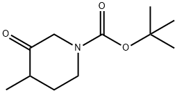 4-甲基-3-氧代-1-哌啶羧酸叔丁酯, 374794-77-1, 结构式