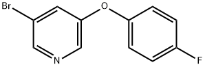 3-Bromo-5-(4-fluorophenoxy)pyridine Structure