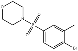 4-(4-Bromo-3-methylphenylsulfonyl)morpholine Struktur