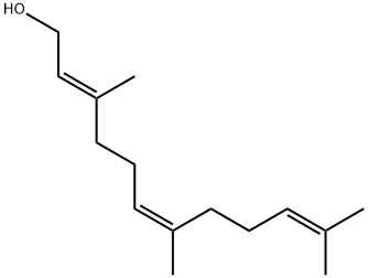 (E,Z)-3,7,11-Trimethyl-2,6,10-dodecatrien-1-ol Structure