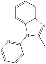 2-methyl-1-(pyridin-2-yl) -benzimidazole Struktur
