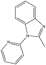 2-甲基-1-(2-吡啶)苯并咪唑, 38794-17-1, 结构式