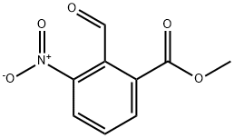 甲基 2-醛基-3-硝基苯甲酸酯,39830-73-4,结构式