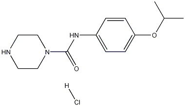 1-Piperazinecarboxamide, N-[4-(1-methylethoxy)phenyl]-, hydrochloride,399037-37-7,结构式