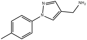 4-(氨基甲基)-1-(4-甲基苯基)吡唑, 400876-79-1, 结构式