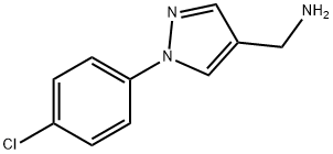 (1-(4-chlorophenyl)-1H-pyrazol-4-yl)methanamine 化学構造式