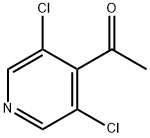 3,5-ジクロロ-4-アセチルピリジン 化学構造式