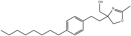 4,5-Dihydro-2-methyl-4-[2-(4-octylphenyl)ethyl]-4-oxazolemethanol|4,5-Dihydro-2-methyl-4-[2-(4-octylphenyl)ethyl]-4-oxazolemethanol