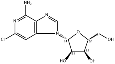 4-Amino-6-chloro-1--D-ribofuranosylimidazo[4,5-c]pyridine Structure