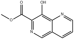 methyl 8-hydroxy-1,6-naphthyridine-7-carboxylate Struktur