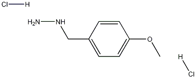 4-甲氧基苄肼二盐酸盐, 412327-07-2, 结构式