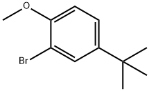 2-溴-4-叔丁基苯甲醚,41280-65-3,结构式