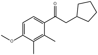 2-cyclopentyl-1-(4-methoxy-2,3-dimethylphenyl)ethanone