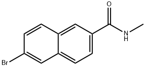 6-Bromo-N-methyl-2-naphthalenecarboxamide Structure