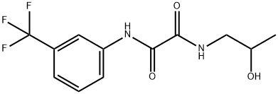 N-(2-羟丙基)-N'-[3-(三氟甲基)苯基]乙二酰胺 结构式