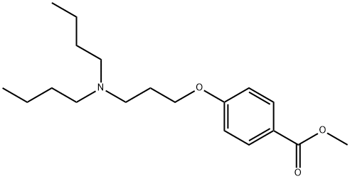 4-[3-(二丁氨基)丙氧基]苯甲酸甲酯, 437651-42-8, 结构式