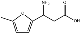 3-アミノ-3-(5-メチル-2-フリル)プロパン酸 化学構造式