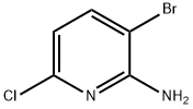 3-ブロモ-6-クロロピリジン-2-アミン 化学構造式