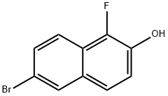 6-bromo-1-fluoronaphthalen-2-ol Structure