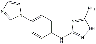 N-[4-(1H-咪唑-1-基)苯基]-1H-1,2,4-三唑-3,5-二胺,443799-45-9,结构式