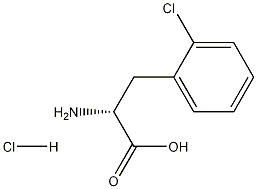 D-2-氯苯丙氨酸盐酸盐, 457654-71-6, 结构式