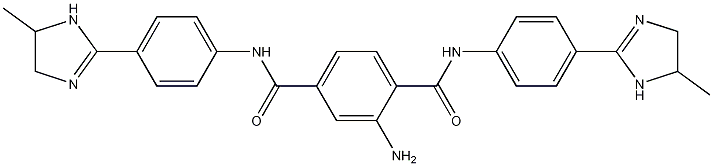 2-Amino-N,N'-bis[4-(5-methyl-2-imidazolin-2-yl)phenyl]terephthalamide Struktur