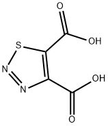 1,2,3-thiadiazole-4,5-dicarboxylic acid 化学構造式