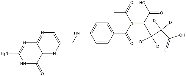 N-乙酰叶酸-D4,461426-36-8,结构式