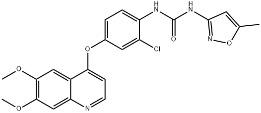 チボザニブ 化学構造式