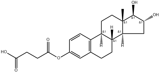 雌三醇3琥珀酸, 47575-61-1, 结构式