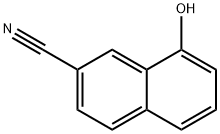 8-Hydroxynaphthalene-2-carbonitrile Struktur