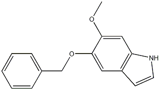 5-Benzyloxy-6-methoxyindole Struktur