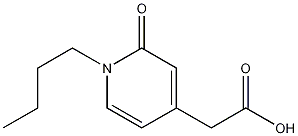 2-(1-butyl-2-oxo-1,2-dihydropyridin-4-yl)acetic acid Struktur
