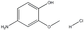 4-Amino-2-methoxyphenol Hydrochloride, 4956-52-9, 结构式