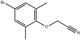 2-(4-Bromo-2,6-dimethylphenoxy)acetonitrile Struktur