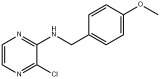 3-chloro-N-(4-methoxybenzyl)pyrazin-2-amine,512803-49-5,结构式