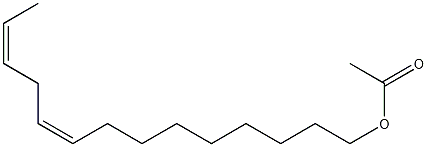 (Z,Z)-9,12-Tetradecadienyl acetate Structure