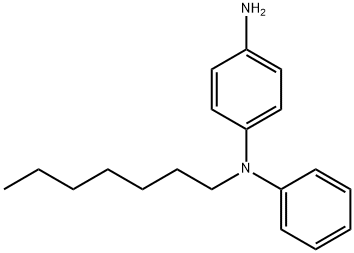 N-Heptyl-N'-phenyl-p-phenylenediamine Structure