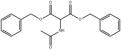 2-(Acetylamino)propanedioic acid 1,3-bis(phenylmethyl) ester Structure