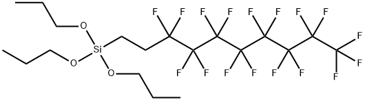 (3,3,4,4,5,5,6,6,7,7,8,8,9,9,10,10,10-Heptadecafluorodecyl)tripropoxysilane Structure