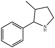 3-甲基-2-苯基吡咯烷 结构式