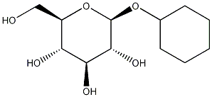 环己基 BETA-D-吡喃葡萄糖苷, 5284-99-1, 结构式