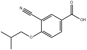 3-氰基-4-异丁氧基苯甲酸, 528607-60-5, 结构式