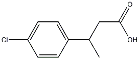 3-(4-chlorophenyl)butyric acid Struktur
