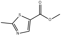 2-メチルチアゾール-5-カルボン酸メチル 化学構造式