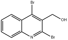 2,4-Dibromo-3-quinolinemethanol Struktur