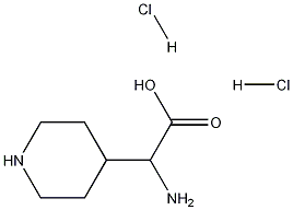 2-Amino-2-(piperidin-4-yl)acetic acid dihydrochloride Structure